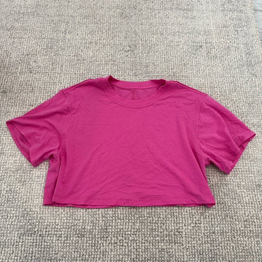 lululemon all yours cropped T-shirt